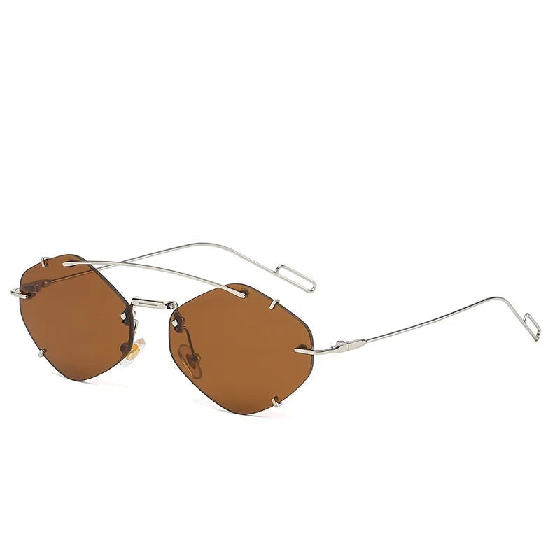 Minimalistisch & Randlose Sonnenbrille