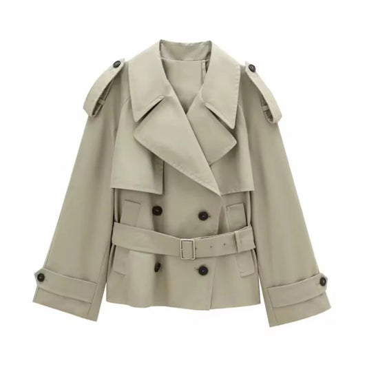 Trenchcoat Kurz Beige