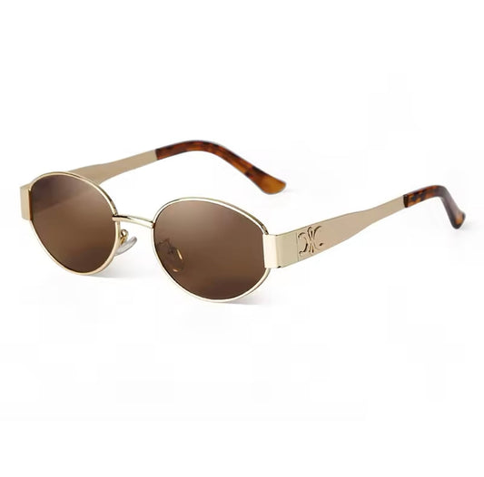 Ovale Vintage-Sonnenbrille