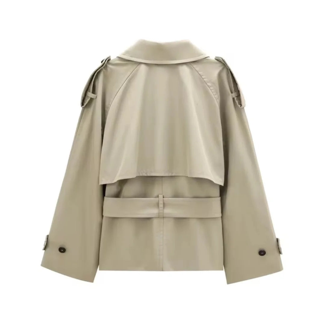 Trenchcoat Kurz Beige