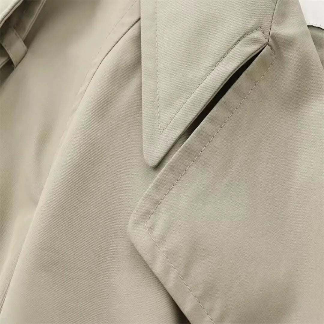 Trenchcoat Kurz Beige