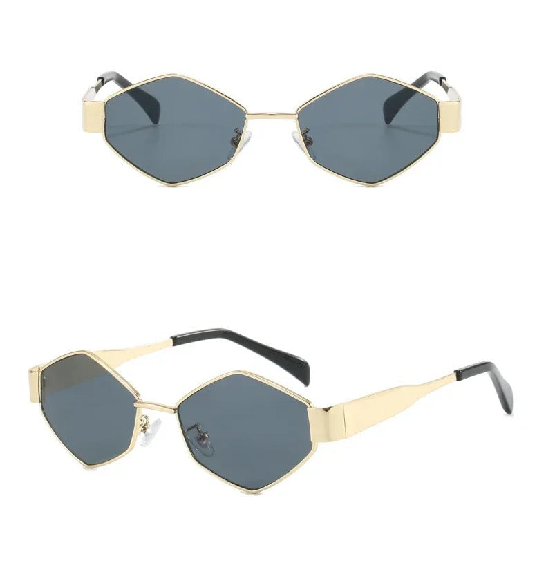 Geometrische Sonnenbrille - Moderner Stil