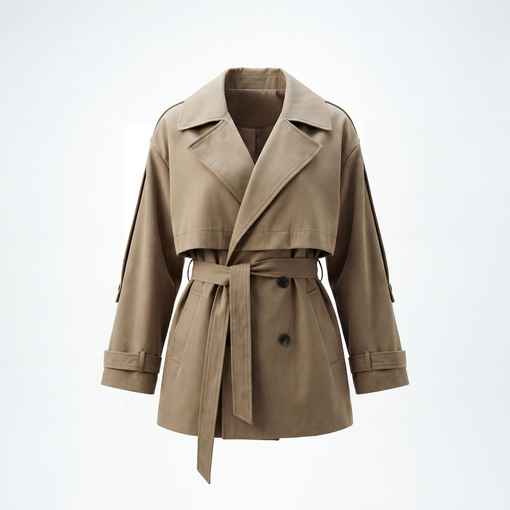 Tailored Trenchcoat Khaki | DUDAA