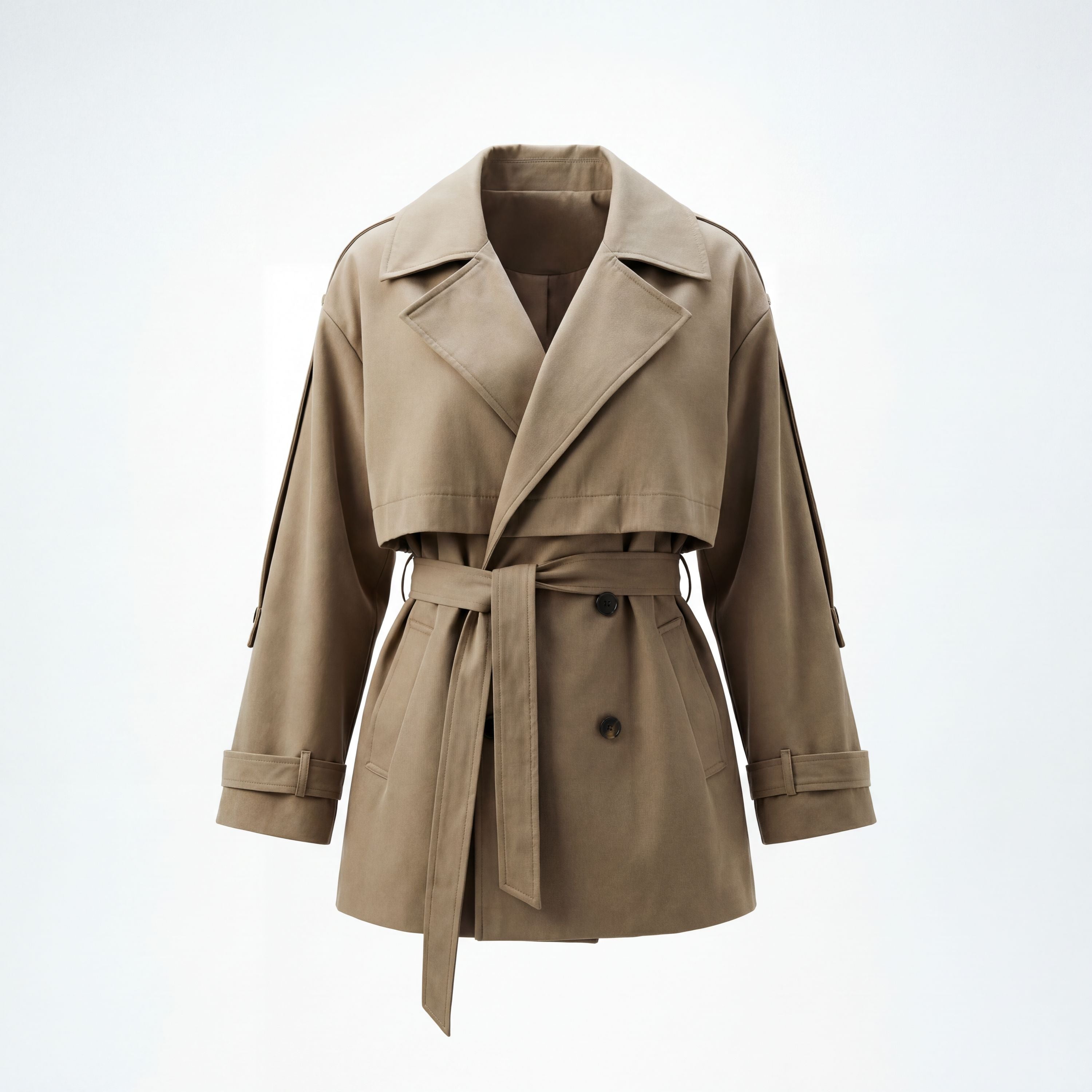 Tailored Trenchcoat Khaki | DUDAA