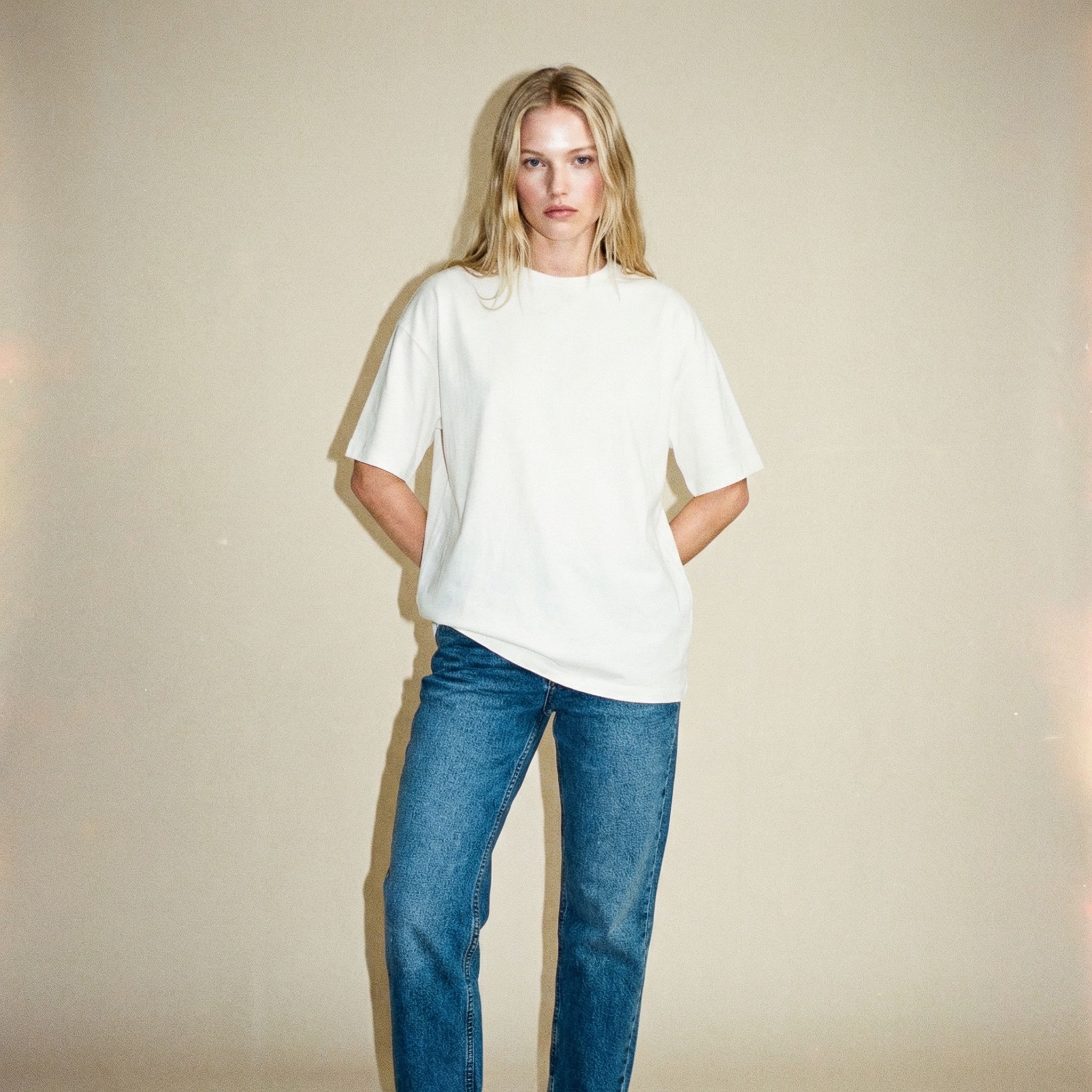 Oversize T-Shirt Weiss | DUDAA