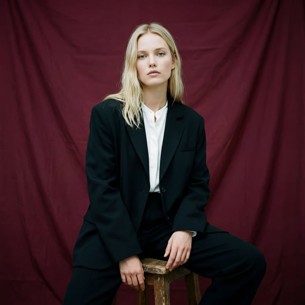 Oversize Blazer Schwarz | DUDAA