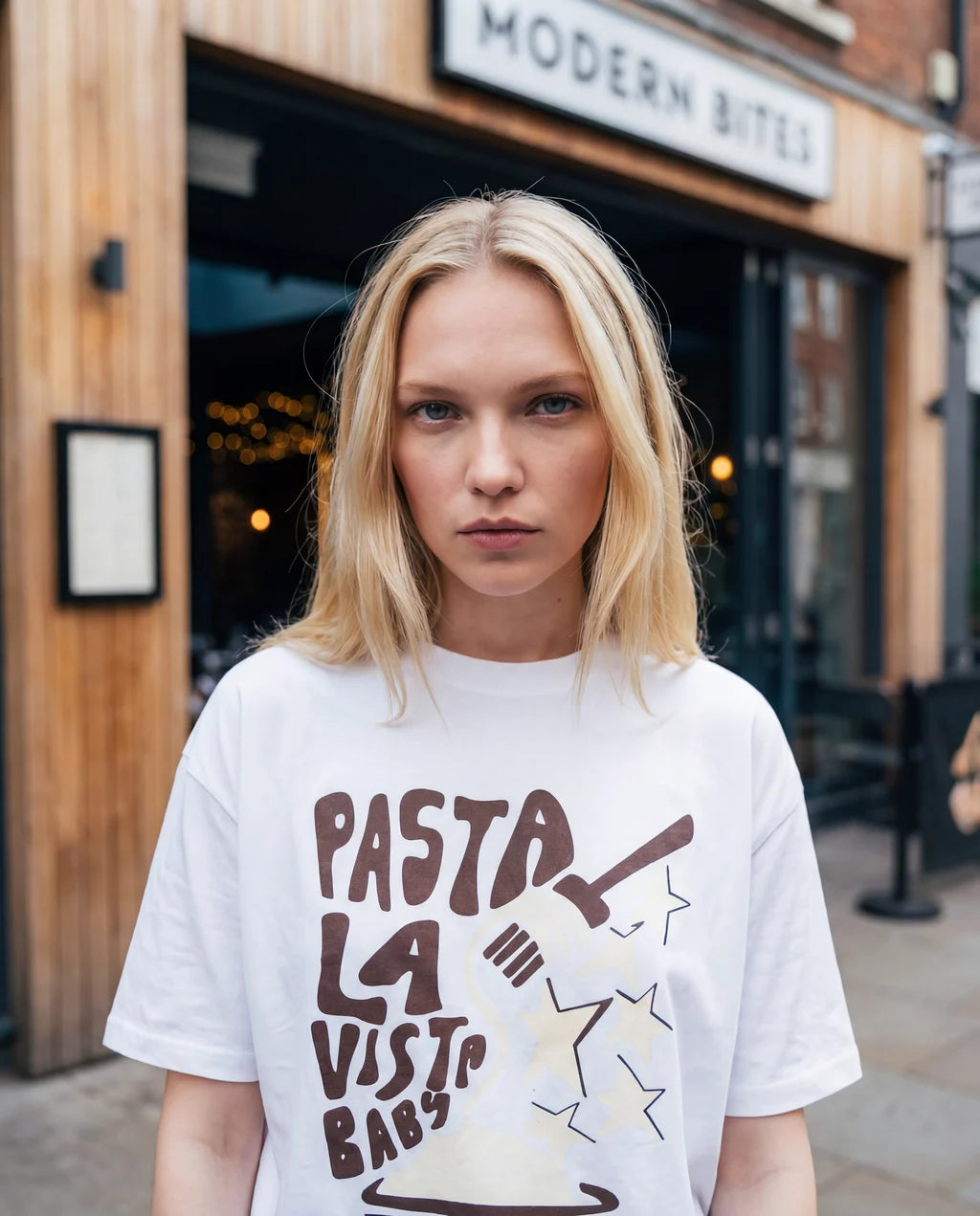 Pasta La Vista Oversized T-Shirt | DUDAA