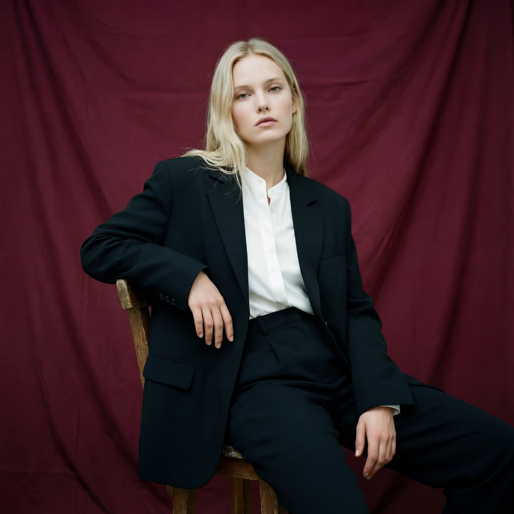 Oversize Blazer Schwarz | DUDAA