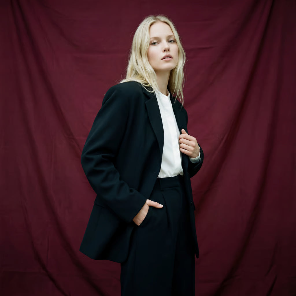 Oversize Blazer Schwarz | DUDAA